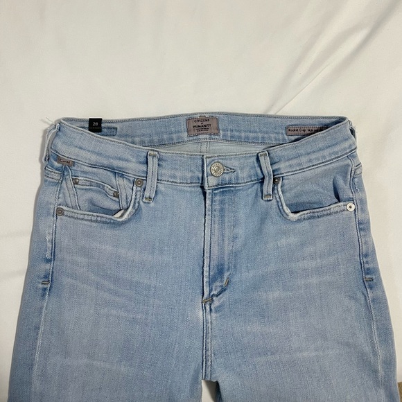 Citizens of Humanity CoH Rocket Crop High Rise Skinny Light Denim Size 28 - Picture 6 of 11